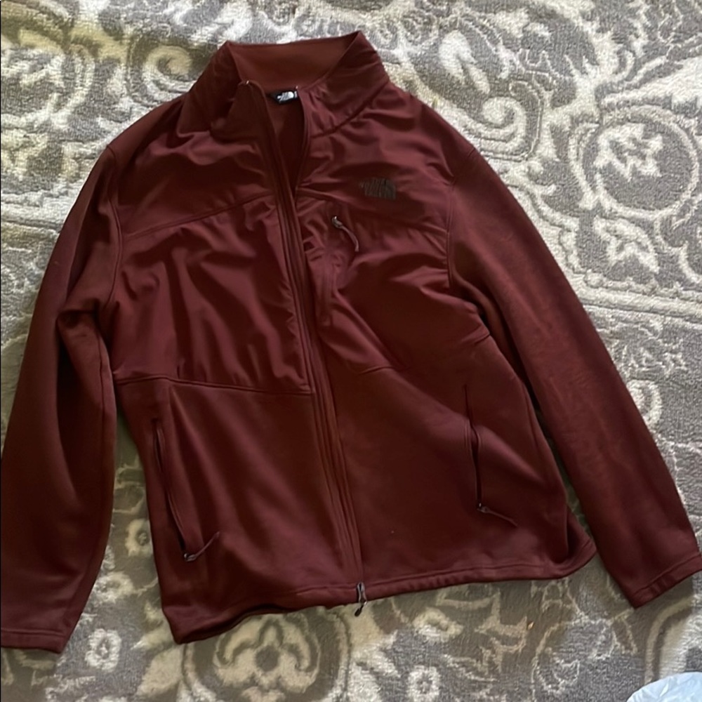 Men’s XXL North Face zip up Brick Red